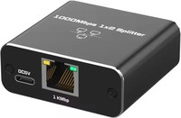 Penjualan Panas Gigabit 1000Mbps RJ45 Splitter 1X2 Kabel Ethernet 1 Masuk 2 Keluar Pembagi Jaringan PC