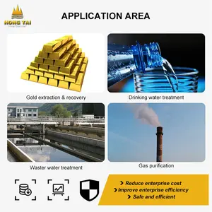 Carbón activado de cáscara de coco 1000-1400 mg/g Tratamiento de agua Agente auxiliar adsorbente IV Carbon - Product Image 5