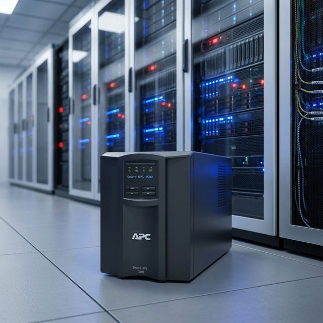 1500VA 1000W Line Interactive Tower UPS 230V Uninterruptible Power Supply for Server Network and Desktop Computers