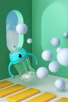 Biberon de voyage pour enfants 280 ml en Tritan PP sans BPA, avec paille escamotable et système de débit d'eau, idéal pour les tout-petits - Meilleures ventes