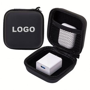 Promotional Coin Purse Portable Wireless Earphone Cases Data Cable <b>Storage</b> <b>Box</b> Cool Gadget Wholesale Custom Men Wallet with logo - Product Image 1