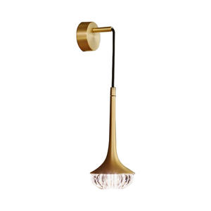 Applique Murale LED en Cuivre et Cristal de Style Nordique pour Hôtel, Restaurant, Chambre à Coucher, Éclairage Décoratif - Product Image 3