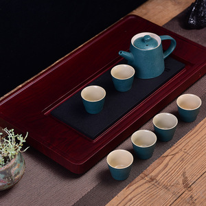 Juego de Té de Arcilla Morada, Taza de Té de Cerámica Kung Fu, Portátil para Viajes y Oficina, Forma Redonda, Origen Fujian - Product Image 2