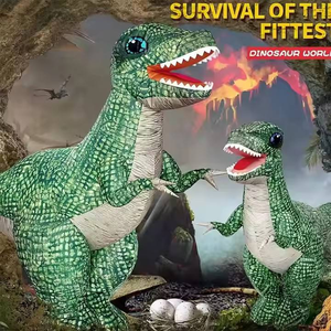 Regalos: Figura de Dinosaurio Gigante Inflable de 90 cm de Altura, Juguete RC Eléctrico Interactivo de Criatura Prehistórica, T-Rex de Aventura - Product Image 3