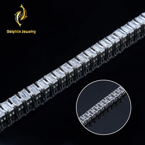 925 Sterling Silber Tennis-Armband-Set mit Klaren Moissaniten Strahlend Brillant und Exquisit Gefertigt - Product Image 2