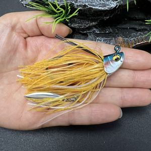 Esca artificiale 13g gonna <span class=keywords><strong>silicone</strong></span> metal jigs fishing bait swim jig head <span class=keywords><strong>bass</strong></span> lures pilker salt fresh water blade pesca lead jig - Product Image 6