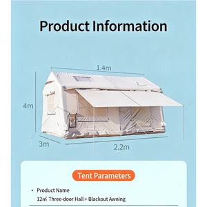 <span class=keywords><strong>Tente</strong></span> de camping <span class=keywords><strong>gonflable</strong></span> facile à installer, imperméable, 4 saisons, avec pompe manuelle, <span class=keywords><strong>tente</strong></span> de glamping en Oxford pour le camping - Product Image 2