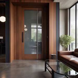 Fenêtres intérieures abordables à battant en bois massif avec panneaux de fibres de densité moyenne et portes en HDF - Product Image 3