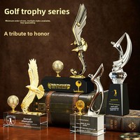 Nuevo Set de Trofeos de Golf: Trofeo Creativo de Metal para Holes-in-One, Premio de Cristal de Alta Calidad para Ceremonias de Eventos