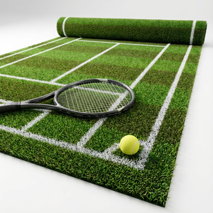 Système de remplissage en plastique pour gazon artificiel des terrains de cricket, hauteur de pile 50 mm, surface extérieure écologique, solutions personnalisables - Product Image 1