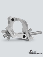Lot de pinces pour structure de scène (capacité 300 kg) – Pince de fixation pour structure en aluminium 48-51 mm, argent/noir, connecteur pour éclairage de scène et affichage