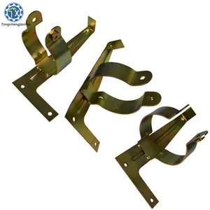 Heavy-Duty Stainless Steel U-Shaped Wall Mount Clamp Yellow Zinc Plated Sheet Metal Bending Stamping-Aluminium Material Metric