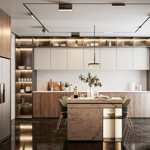 2025 Vermont mới Tùy chỉnh màu sắc thiết kế sồi anh đào rắn gỗ tủ bếp hiện đại tủ bếp bằng gỗ cho trong nhà - Product Image 1