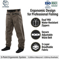 Pantalon de pêche et de chasse au canard respirant et imperméable en nylon et néoprène, avec pieds en néoprène intégrés, pour la pêche et la chasse au canard