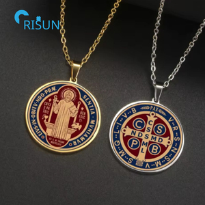 <span class=keywords><strong>Medalla</strong></span> católica de San Benito, anillo de La Santa Cruz, pulsera, collar, llavero, <span class=keywords><strong>medalla</strong></span>, medallón, <span class=keywords><strong>Medalla</strong></span> personalizada de San Benito - Product Image 3