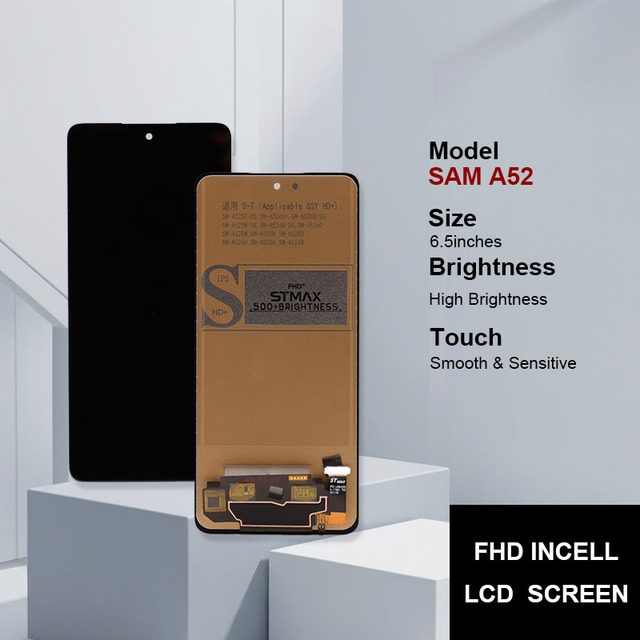 Incell LCD Screen Display Replacement for Samsung  A52 Bright Colors Smooth Operation Durable Use 6 Month Warranty