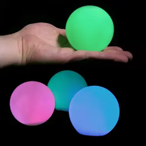 Any Color Led Sphere Light/artistic Led Glow Swimming Pool Ball/colorful Floating Led Ball Light Outdoor Outdoor Decoration PVC