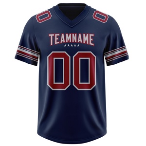 Customized 100% Cotton Knitted Football <b>Tshirts</b> for Men & Youth with Stitched Team Name Number Logo-Breathable - Product Image 4