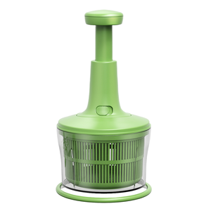 Hachoir à ail multifonctionnel personnalisé de 1,5 litre en plastique PP, coupe-aliments manuel et couteau à légumes, outil de cuisine à poussée manuelle - Product Image 4