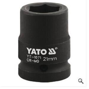 Yato Hex Pneumatic <b>Socket</b> 3/4 In Metric Industrial Grade Black Finish YT-1081 - Product Image 1