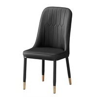 Chaise de salle à manger rembourrée certifiée BIFMA X5.4 en similicuir, vente en gros directe d'usine pour hôtels et restaurants