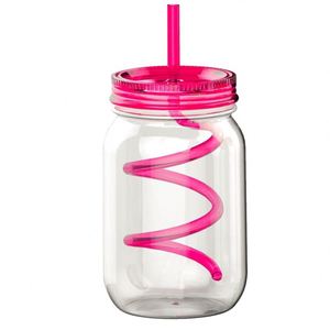 Gobelet en plastique AS à paroi simple de qualité alimentaire 500ML 720ML 920ML type Mason Jar - Product Image 3