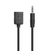Plug Play 3.5mm AUX mâle USB femelle OTG adaptateur câble décodeur Audio de voiture pour clé USB musique 4k combinaison