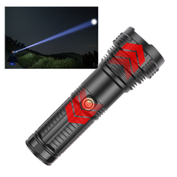 Lampe de poche tactique à LED blanche de Type C, Super 100000, haute luminosité, longue portée de 5000 mètres, projecteurs de recherche rechargeables