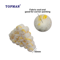Topman Petits mini rouleaux de peinture de 2 pouces pour peinture de précision pour armoires cadres de fenêtres coins et bords