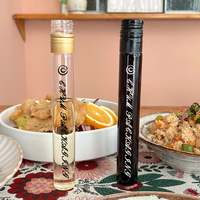 CHUM yüksek borosilikat boş Mini cam likör şişesi 50ml 100ml şarap bardağı tüp likör şişesi TPE kapaklı özel hediye kutusu