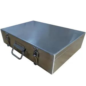 Menteşeli Metal muhafaza su geçirmez güç elektrik bağlantı kutusu açık sac metal kutu dağıtım kutusu