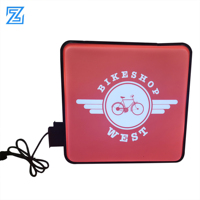 Boîte lumineuse publicitaire LED extérieure personnalisée, imperméable, préfabriquée, murale, double face, lumineuse, en acrylique
