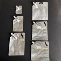 Pochette Doypack en PET/AL/PE de qualité alimentaire avec bec verseur et bouchon à vis en PP, impression personnalisée pour jus, miel, sauces et liquides
