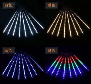 Guirlandes lumineuses LED <span class=keywords><strong>de</strong></span> Noël en forme <span class=keywords><strong>de</strong></span> <span class=keywords><strong>pluie</strong></span> <span class=keywords><strong>de</strong></span> météores, étanches IP65, 10 m, en plastique, pour extérieur, effet gouttes <span class=keywords><strong>de</strong></span> <span class=keywords><strong>pluie</strong></span> tombantes - Product Image 4