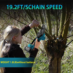 21V <span class=keywords><strong>4</strong></span>/6 <span class=keywords><strong>นิ้ว</strong></span><span class=keywords><strong>เลื่อย</strong></span>มือเดียวคู่ไฟฟ้า<span class=keywords><strong>โซ่</strong></span>คู่ไร้สายมอเตอร์ลูกโซ่ไฟฟ้า - Product Image 5