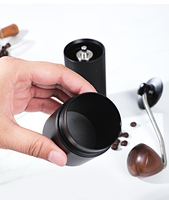 Moulin à café manuel portable pour barista domestique, en acier inoxydable 420, moulin à café portable avec corps en alliage d'aluminium et meules coniques