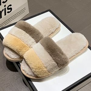Venta al por mayor de nuevos productos Zapatillas de mujer Zapatillas de moda planas engrosadas para el calor con precio de fábrica - Product Image 6