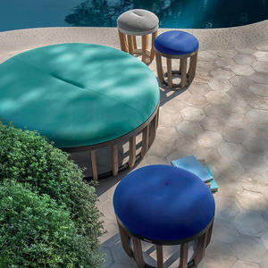 Nuovo arrivo divano Set mobili all'aperto Hotel Resort in legno di Teak divano impermeabile divano <span class=keywords><strong>da</strong></span> giardino Set divano - Product Image 5