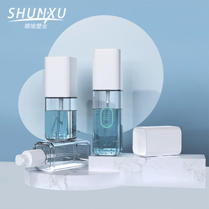 Hot bán sản phẩm mới nhựa vuông Shaped Mist Spray Chai 80ml 100ml 120ml Mini Mỹ phẩm bao bì Body Lotion Spray Chai - Product Image 1