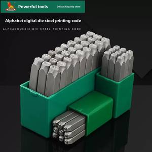 पावर शेर औद्योगिक ग्रेड स्टील लेटिंग फ़ॉन्ट स्टांप पंच 0-10 मिमी रेंज के लिए अंग्रेजी साइन नेमप्लेट संख्या चिस पंच - Product Image 2