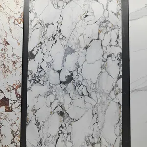 White Quartz Vanity Top Solid Sintered Stone For Kitchen High End Glazed Sintered Stone Slabs