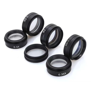 Microscopio estéreo de vídeo 0.3x WD lente de objetivo auxiliar 0.5X 0.7X 0.75X 1X 1.5X 2X Zoom óptico microscopio estéreo lente Barlow - Product Image 5
