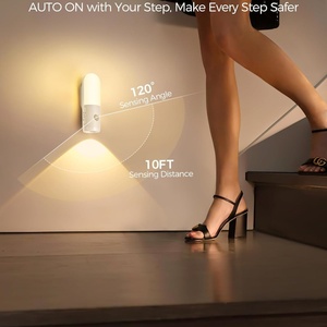 Lampe LED rechargeable USB pour armoire, design moderne sans fil avec détecteur de mouvement, abat-jour en PC pour chambre à coucher, disponible en tailles 20cm/30cm/40cm/60cm - Product Image 5