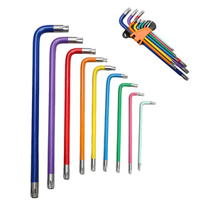 Juego de Llaves Hexagonales en Forma de L de 9 Piezas, con Código de Color, Duraderas, con Punta de Bola Métrica, para Reparaciones del Hogar, Bicicletas y Motocicletas -001 - Product Image 2