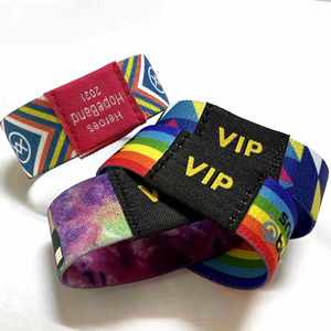 Pulsera Elástica Sublimada con Banda RFID, Regalo para Fiestas, Personalizable para Adultos y Niños - Product Image 1