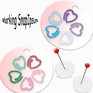 Marcadores de Punto Metálicos en Forma de Mini Corazón Coloridos, Ecológicos y Duraderos, Accesorios para Ganchillo y Suministros de Tejido, Herramientas DIY - Product Image 5