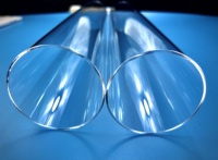 Tube en verre de quartz fondu de haute qualité, pureté 99,99 %, résistant aux hautes températures (1100 °C), sans ozone, pour laboratoire et applications sous vide