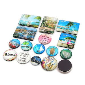 Logo d'impression personnalisé <span class=keywords><strong>le</strong></span> <span class=keywords><strong>moins</strong></span> <span class=keywords><strong>cher</strong></span> cristal magnétique Europe du nord autocollant aimant de réfrigérateur en verre personnalisé - Product Image 1