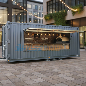 Conteneur commercial mobile en fibre de verre pour restaurant BBQ, bar, restauration rapide, remorque à pizzas, cuisine avec espace pour confiseries, à vendre - Product Image 6