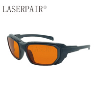 Lunettes de sécurité laser à monture intégrale en polycarbonate OD6+ TR90, protection oculaire Q-Switched 180-534nm & 800-1095nm, certifiées CE